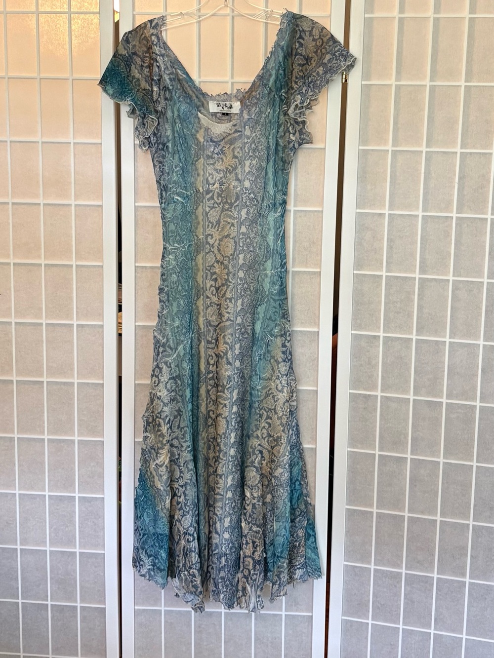 Talk of the Walk Teal Lace Midi Dress